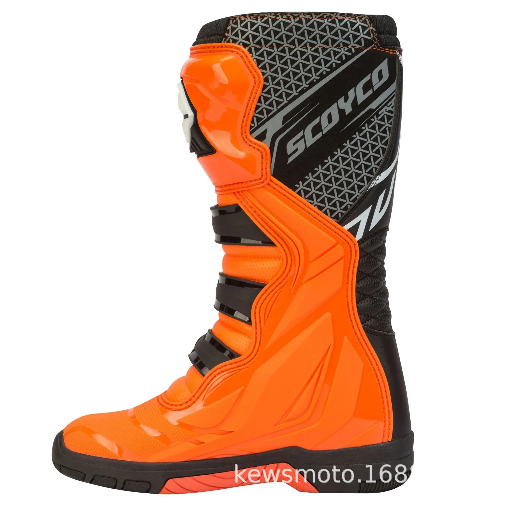 SCOYCO Motorcycle Riding Protective Boots Knee-High Anti-drop Motocross Boats Anti-Slip All-Terrain Grip Long Moto Rally Boots