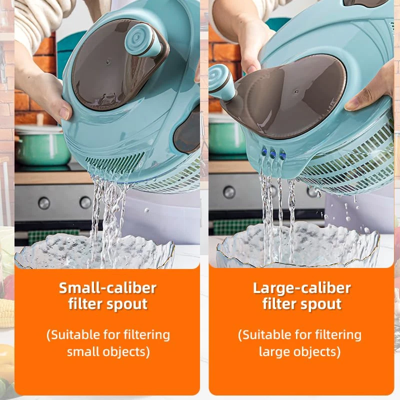 Salad Spinner 4.24 Quart Lettuce Spinner Double Drainage Holes For Washing Spinning Draining Greens salad spinner