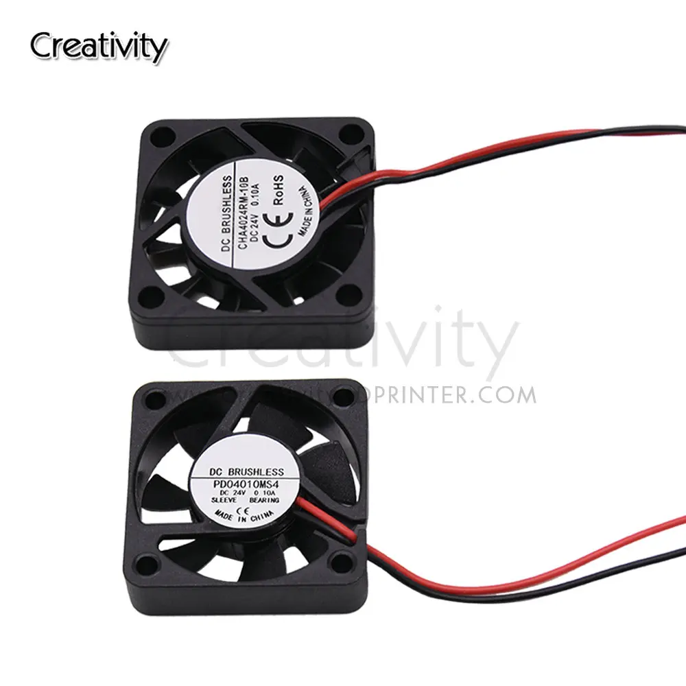 Ender-3 4010 Fan 24V 0.1A Cooling Fan Oil Bearing Axial 40mmx40mmx10mm for Ender-3 v2 3D Printer Parts