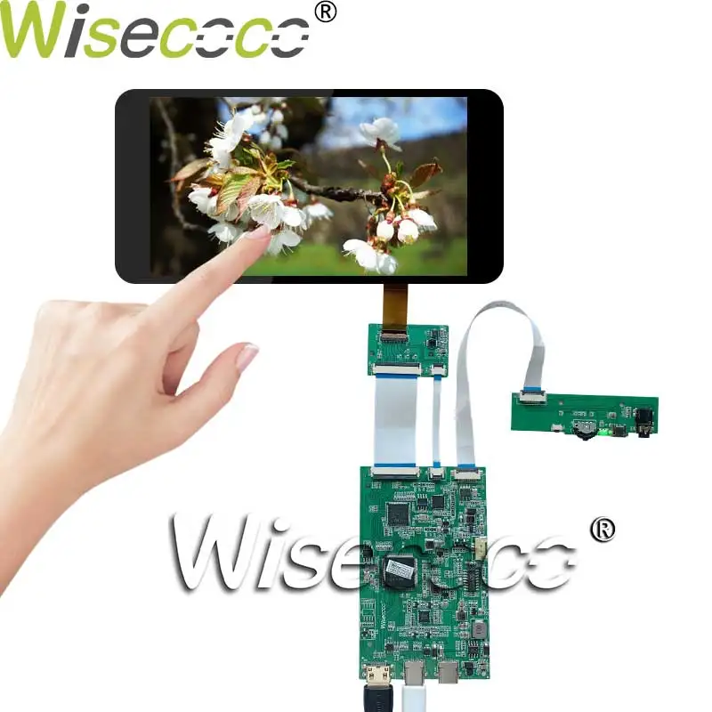 7 Pollici 1920*1080 Fhd Display Lcd Schermo Paesaggistico Touch Capacitivo In-Cell Type-C Scheda Driver Usb C Linux Rpi Telefono Android