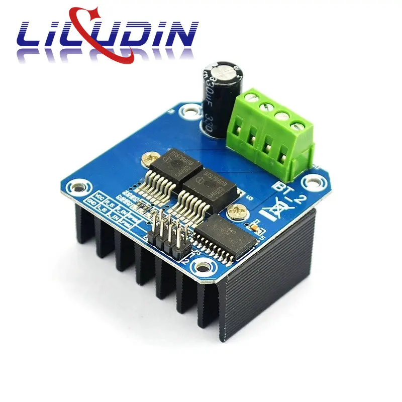 Modulo Driver Motore Liludin BTS7960 ad Alta Potenza con Limitazione di Corrente 43A per Auto Intelligenti e Refrigerazione a Semiconduttori - immagine 2