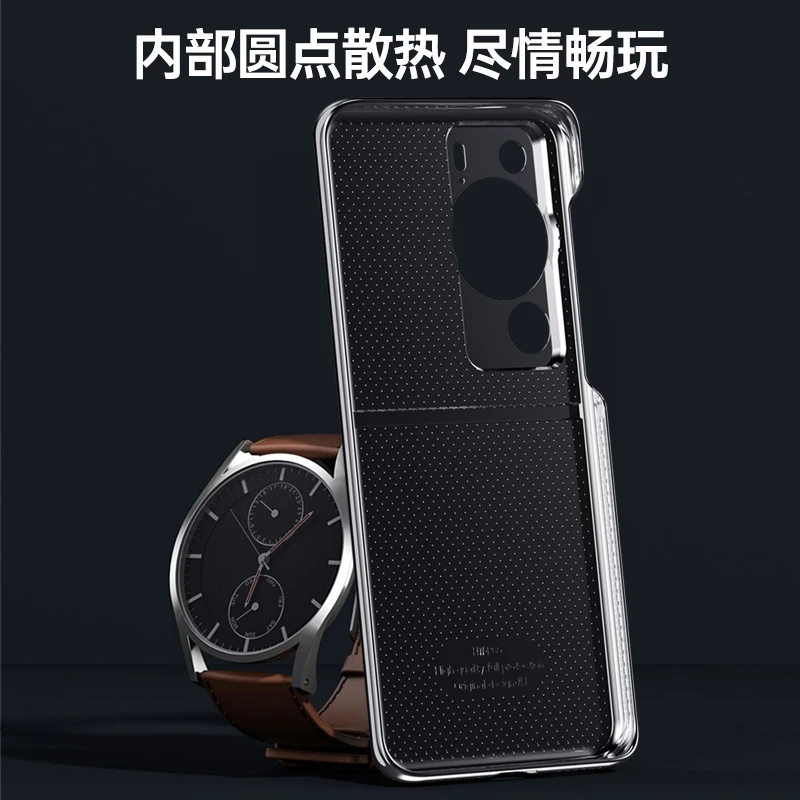 Luxury Electroplate Leather Phone Case with Camera Protection and Stylish Bumper Design