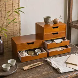 Compact Desk Organizer with Versatile Drawers for Vanity and Office Use (2 Drawers)