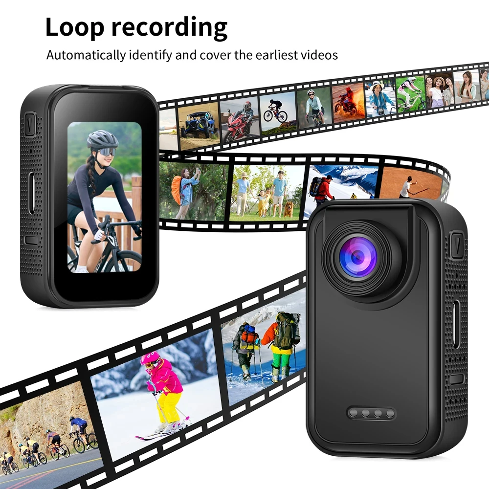 Action caméra ultra compacte portable pour moto et vélo vlogging_voghion.com