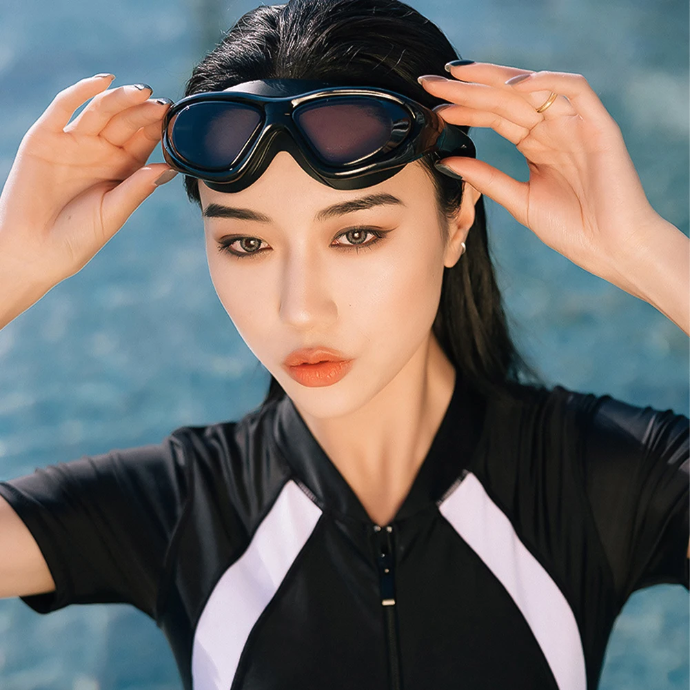 1Pc Swimming Goggles Silicone Swim Glasses Big Frame Men Women Professional Soft HD Anti-fog Eyewear Swimming Accessories