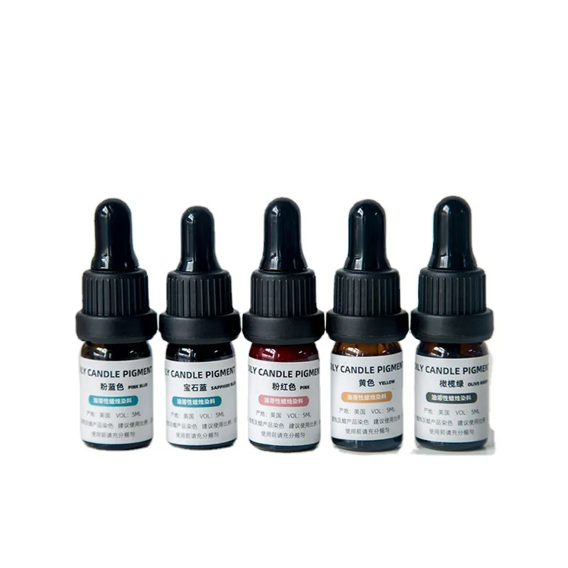 New Candle Pigment Liquid Pigment Soy Wax Coloring DIY Hand-made Dye 5ML Pack Multiple Colors Free To Choose Easy To Color