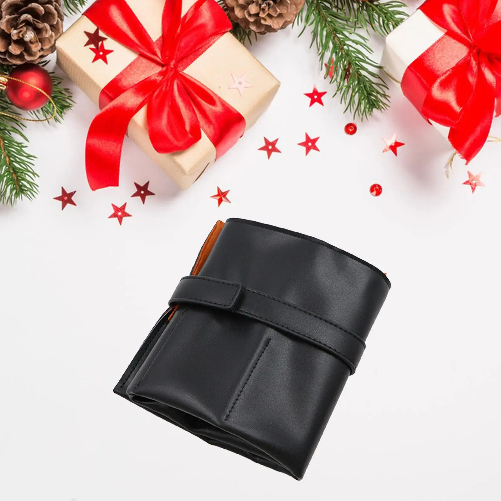 PU Leather Watch Roll Universal Holds 6 Wristwatches Jewelry Roll 6 Slots Portable Business Watch Packaging Travel Case