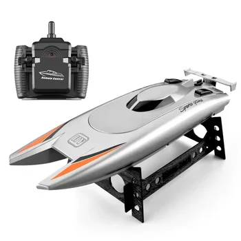 2.4G RC Boats 25KM/H High Speed Racing Boat 2 Channels Dual Motor Remote Control Boats for Kids Adult Racing Boat 1