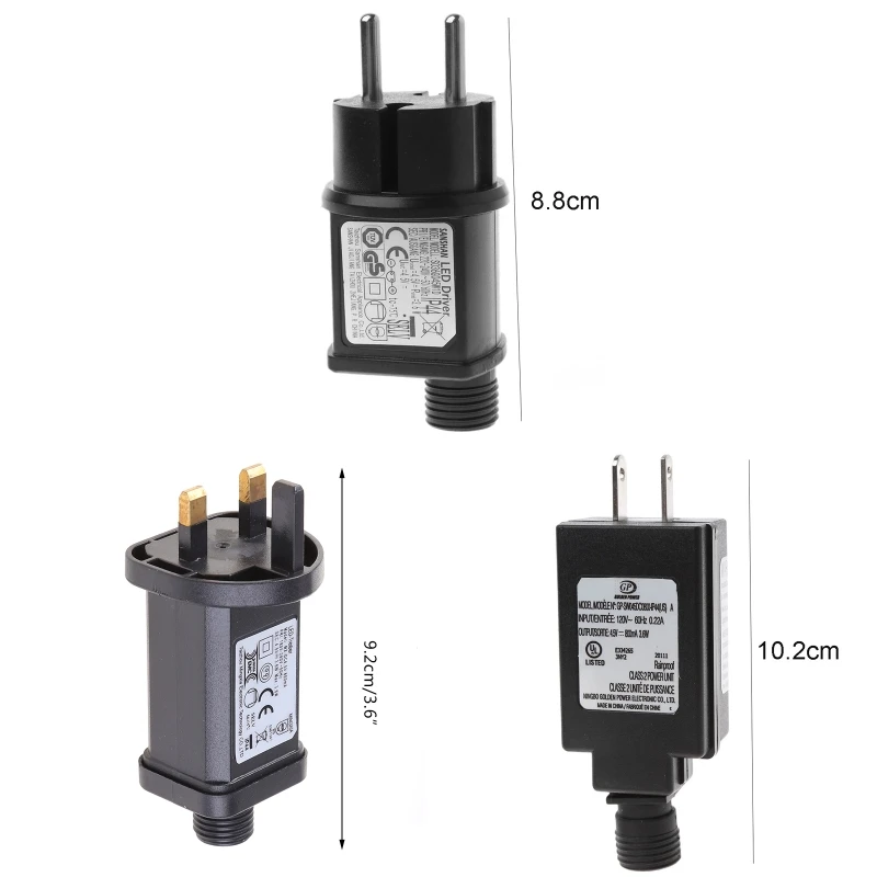Universal Power Supply Adapter, 4.5V 800mA, Ideal for LED Lights and Battery Devices
