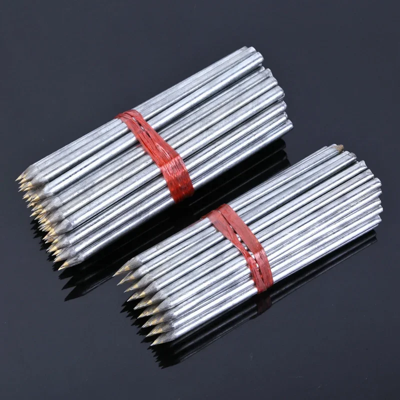 

50PCS Diamond Glass Cutter Tile Cutter Cutting Machine Carbide Scriber Hard Metal Lettering Pen Construction Tools Tools