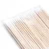 100/300 Pcs Disposable Ultra-small Cotton Swab Brush Lint Free Micro Wood Makeup Brushes Eyelash Extension Glue Removing Tools 4