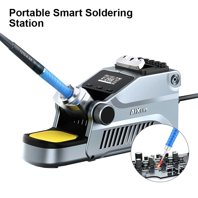 

JCID AIXUN T380 Portable Intelligent Soldering Station Support T210 T115 Handle Rapid Heating Melt Tin in 1S Rework Welding Tool