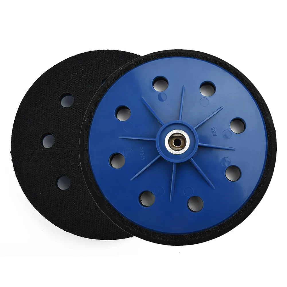 

7 Inch 180mm 8 Holes Wall Polishing Pad Sanding Disc Hook And Loop With 6mm Thread Soft Backing Pad for Sander Grinding