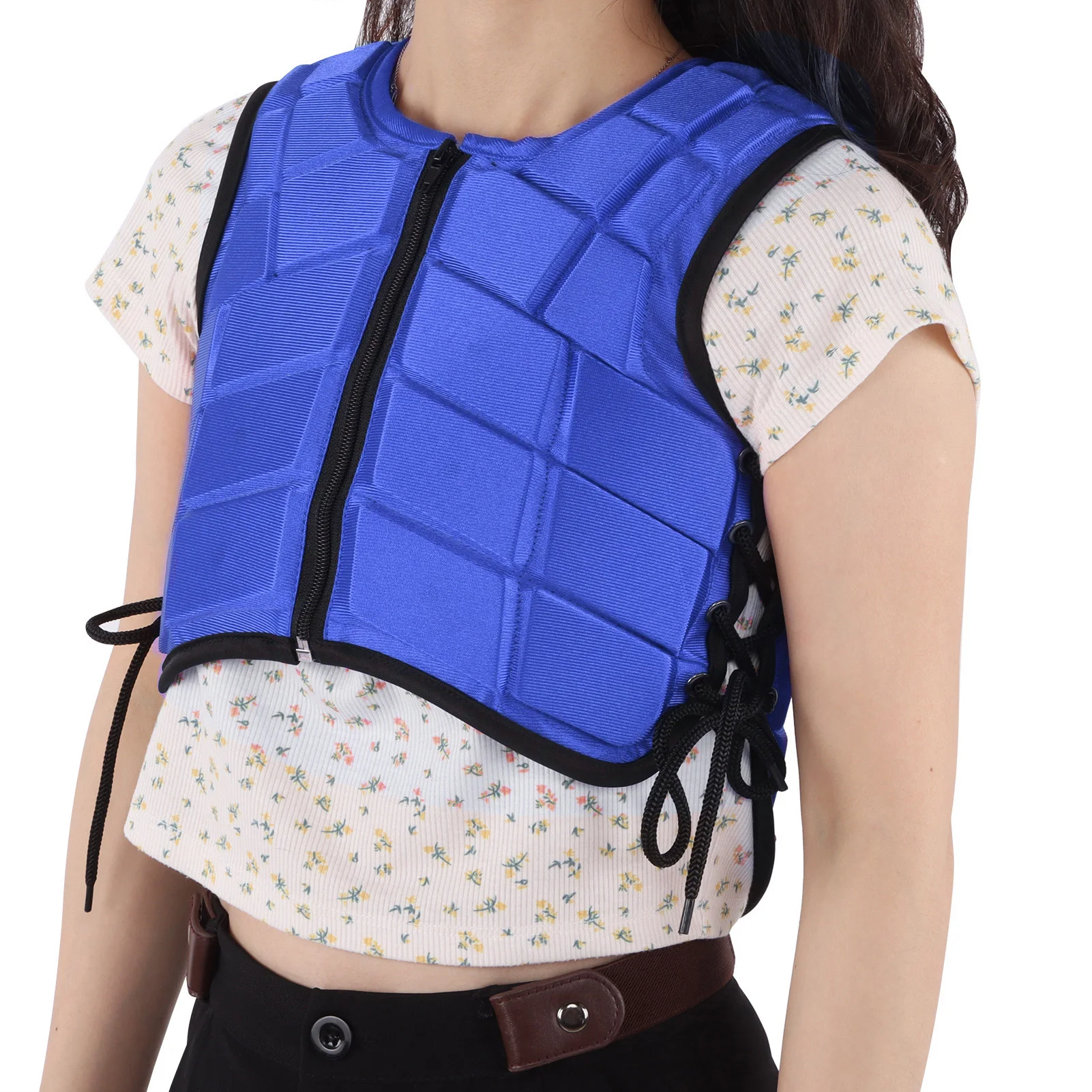 Horse Riding Body Protector for Kids Kids Equestrian Vest Foam Padded Safety Horse Riding Protective Gear Body Protector Blue
