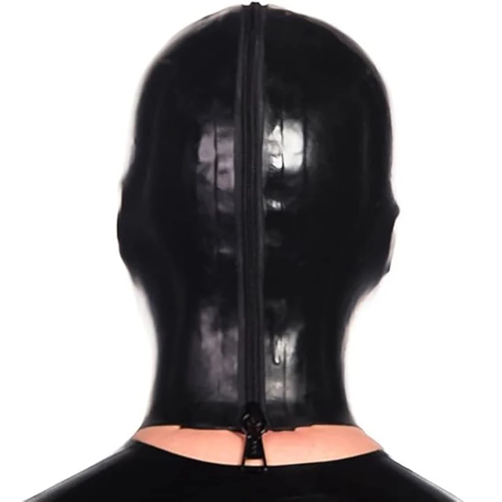 Face Mask 3D Face Masks Party Masks Latex Mask with Zipper Role Playing Fetish Party Props Men Open Mouth and Nose
