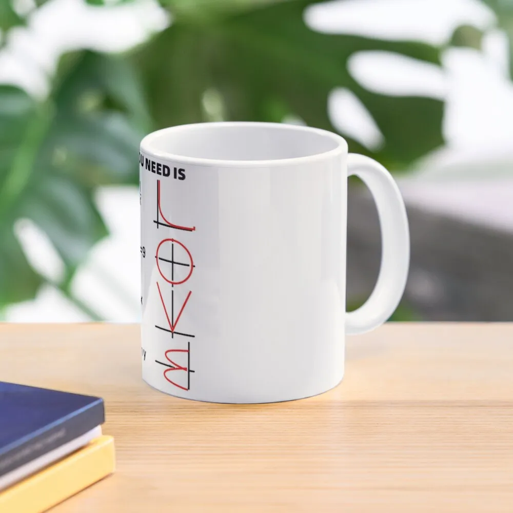 

All I need is Love Math Mathematics Equations love Art Design Happy Apparel Essential Inspiration Joy Mood Funny Coffee Mug