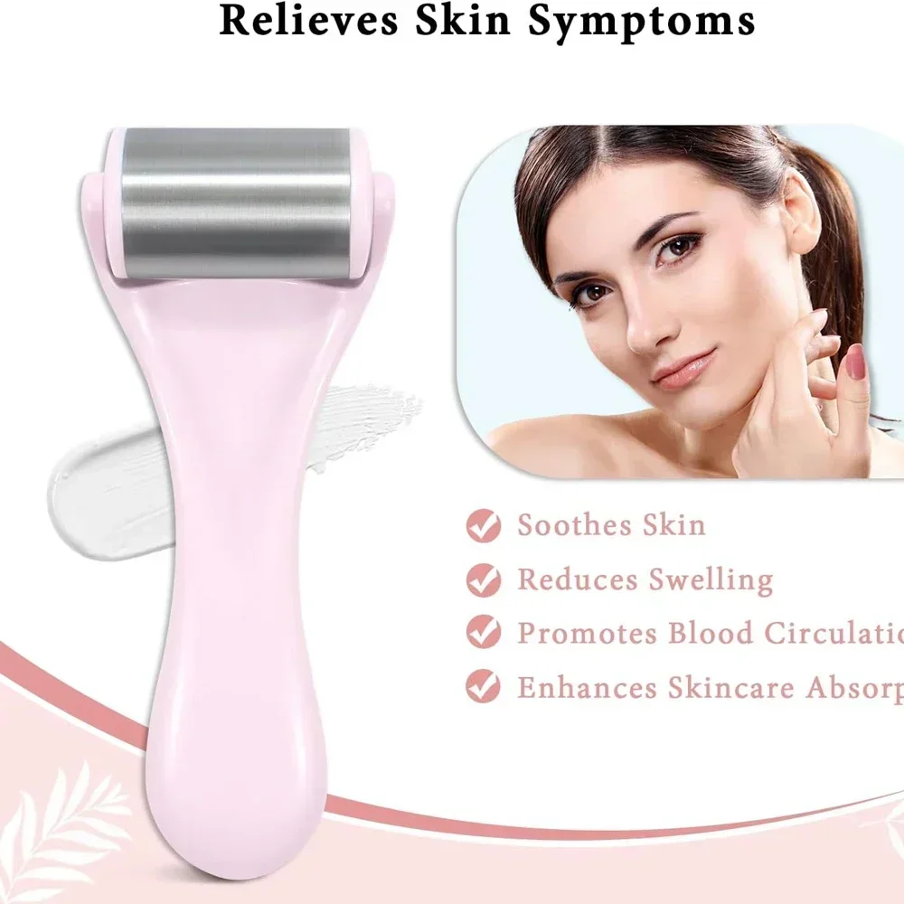 Skin Care Face Roller Cool Ice Roller Massager Household Skin Tighten Device Firming Skin Relieving Fatigue Anti Aging Massager