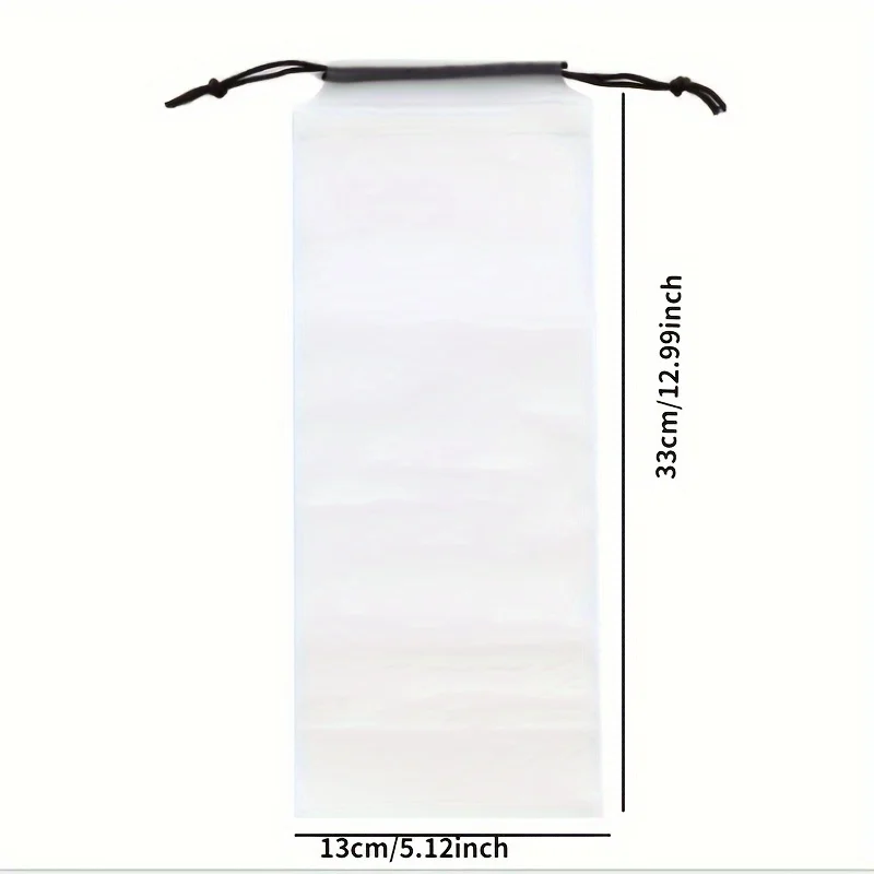 Waterproof Matte Translucent Umbrella Storage Bag with Drawstring-Durable, Portable & Versatile Organizer for Home and Travel