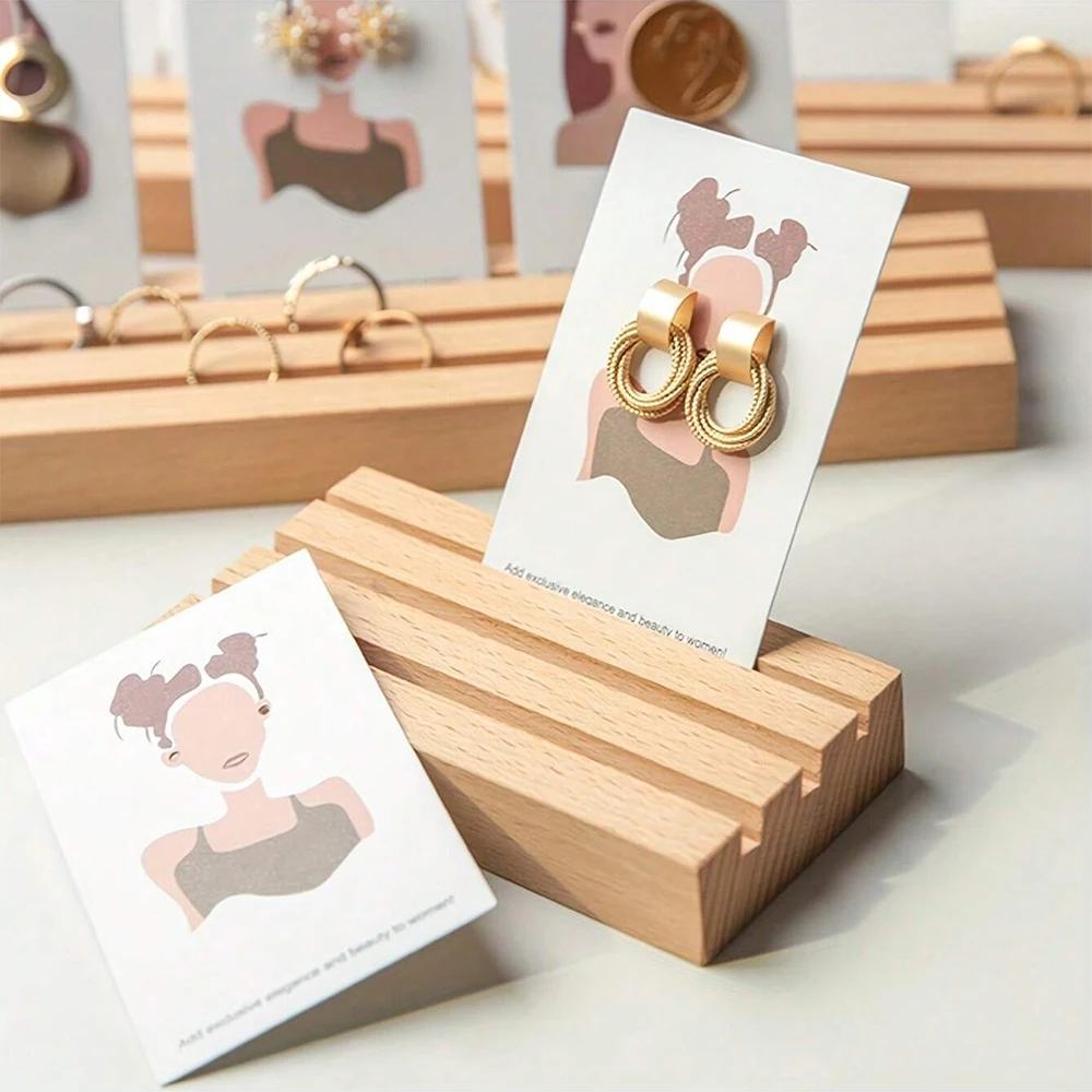 10-100pcs Earrings Necklace Packing Cards 6x9cm Jewelry Display Holders For DIY Ear Studs Necklace Chain Retail Price Tag Hang