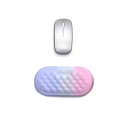 Ergonomic Memory Foam Wrist Rest Set for Comfortable Typing (Coffee)