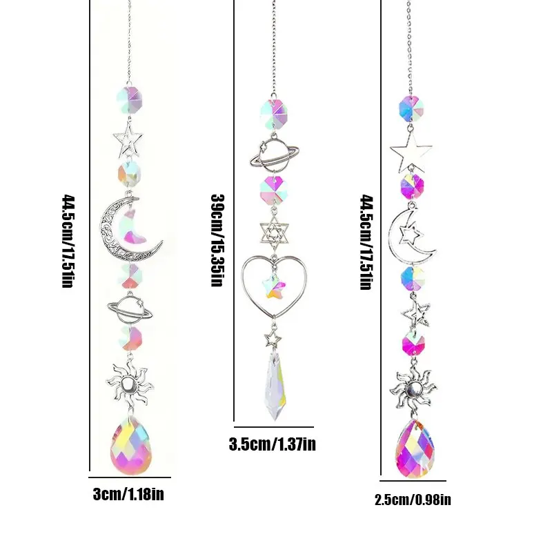 Galactic Crystal Wind Chime Pendant for Home and Garden Decor