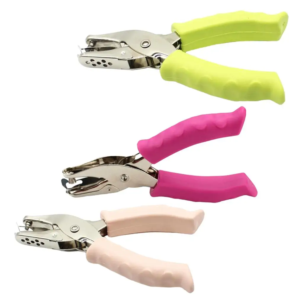Paper punch hole punching tools paper craft punch handheld tiny circle shaped single cutter plier paper punchers 8 clothing ticket for craft cards scrapbook