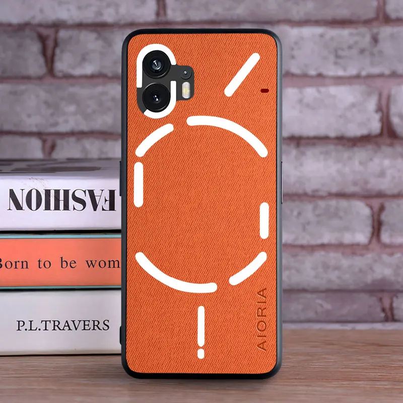 Textile Leather Case with TPU & Hard PC Protection Cover
