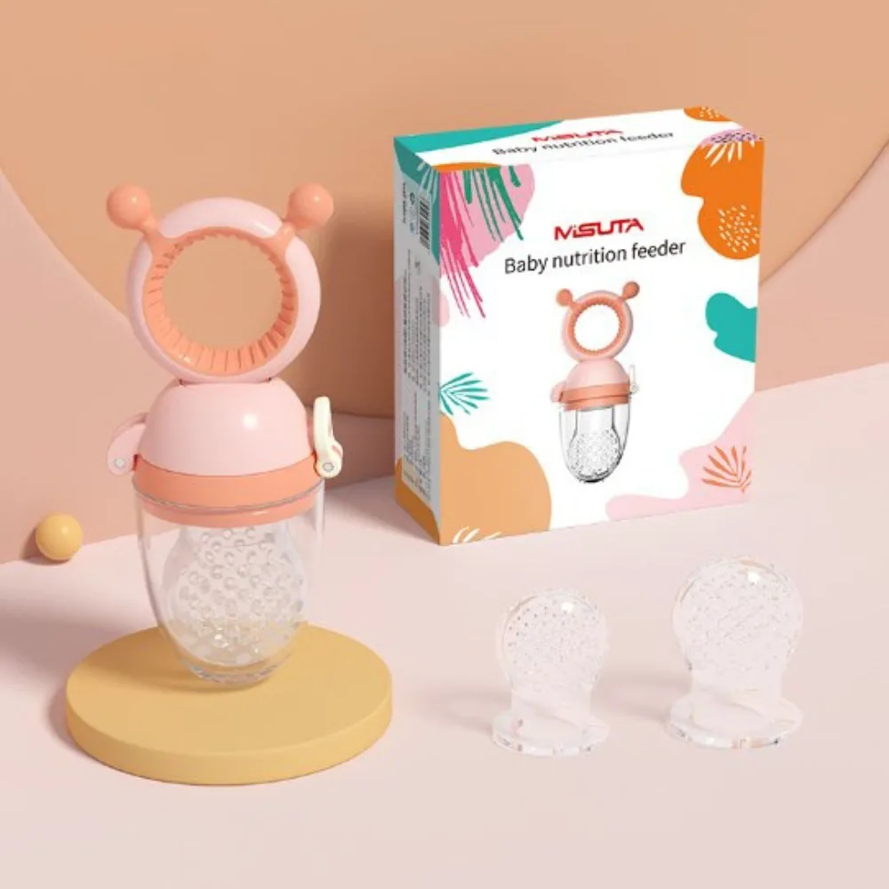 

Wear and Bite Resistant Quality Baby Food Feeder Easy To Clean Material Safety Fruit Feeder Silica Gel Silicon Pacifier Nipple