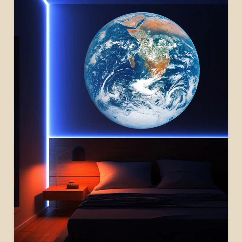 Earth & Moon Star Projector Night Light – Rotating Planetarium Lamp LED Room Decor 4