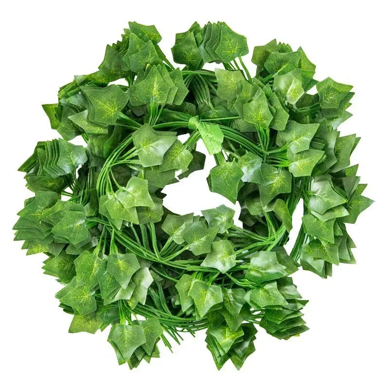 2.1m artificial plant Green ivy leaf garland Silk wall hanging vine home garden decoration Wedding party DIY fake garland leaves