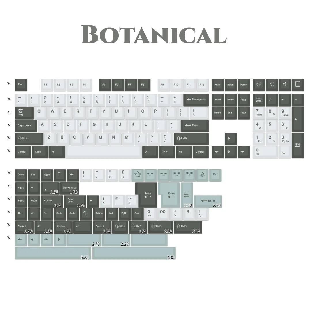 Gmk Botânico Retro Cereja Perfil Keycap 173 Teclas Conjunto para Teclado Mecânico Faça Você Mesmo Custom Double Shot 61 60 Iso Keycaps Alice - Imagem 5