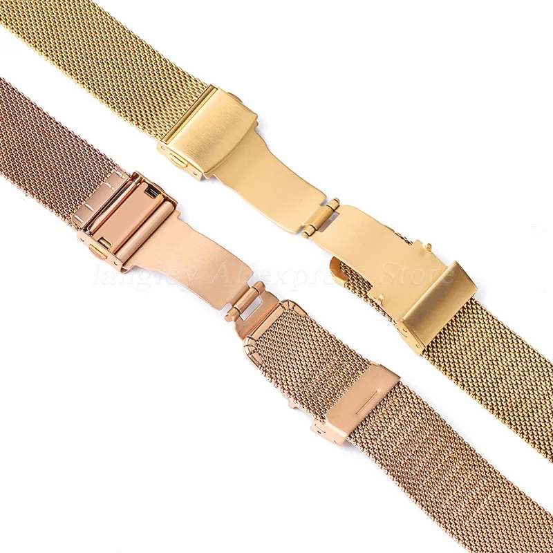 Premium Stainless Steel Mesh Milanese Watch Strap - Versatile Sizing Options