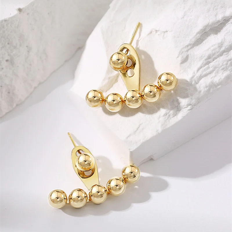 

SNQP 2022 Earring High-end Light Luxury Ear Studs Women's Trendy Niche Design Sense Ins Adjustable Not Fade Not Allergic Jewelry