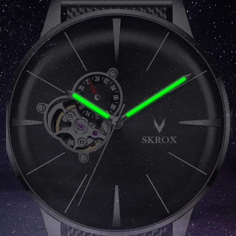 High-End Top Brand Luxury SKROX Japanese Movement NH39A Waterproof 316L Stainless Steel Mechanical Automatic Men Rare Wristwatch