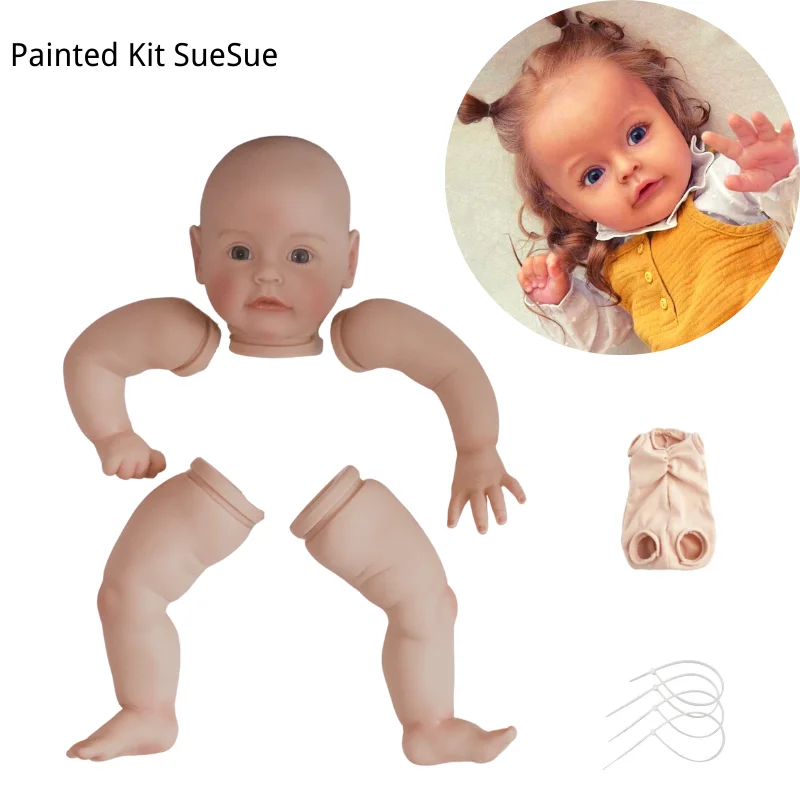 22Inches Reborn Doll Kit Sue Sue Newborn Dolls Baby Vinyl