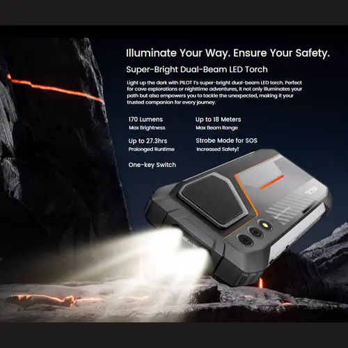 Blackview Oscal PILOT 1 Rugged phone 6.67-inch HD+ 90Hz Display 15000mAh 5W BOX Speaker 6GB 256GB Helio G81 CPU NFC Cellphone - Image 5