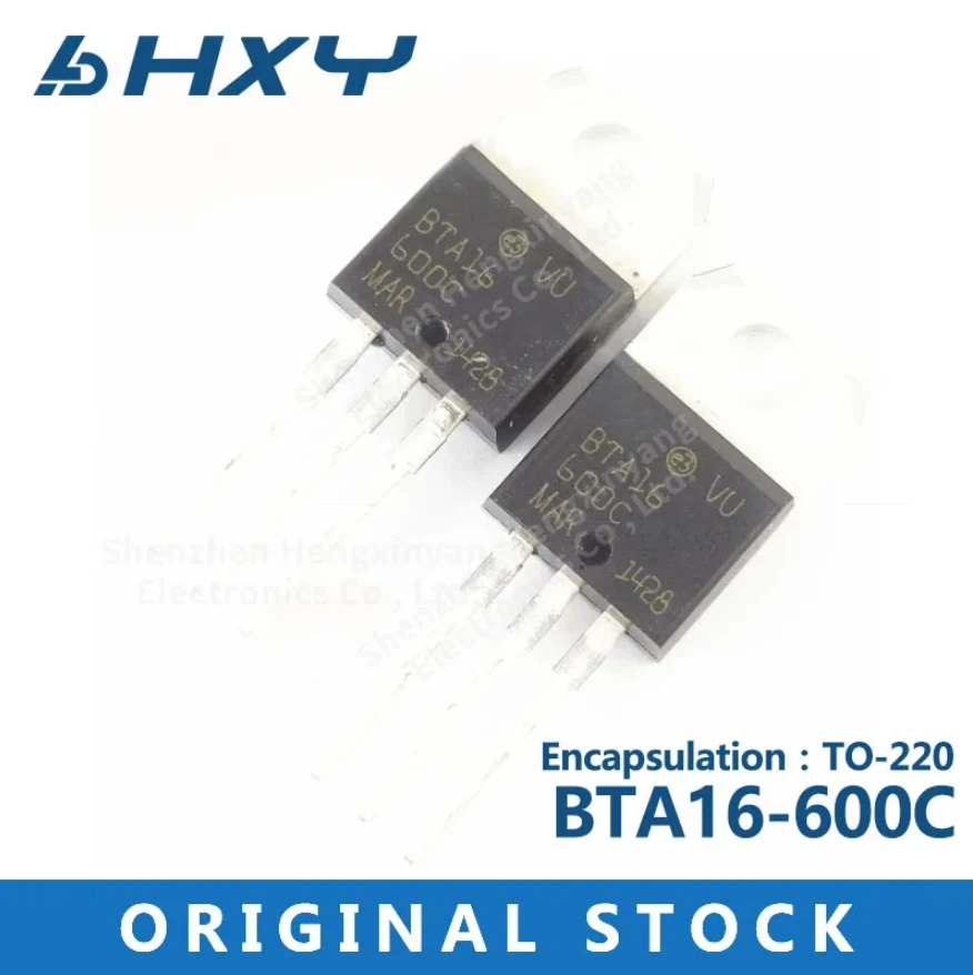 10pcs-lot-BTA16-600C-BTA16-600-in-line-TO-220-bidirectional-thyristor ...