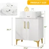 24 Inch Bathroom Vanity with Countertop Sink Combination, Modern Bathroom Storage Vanity Cabinet Set 6