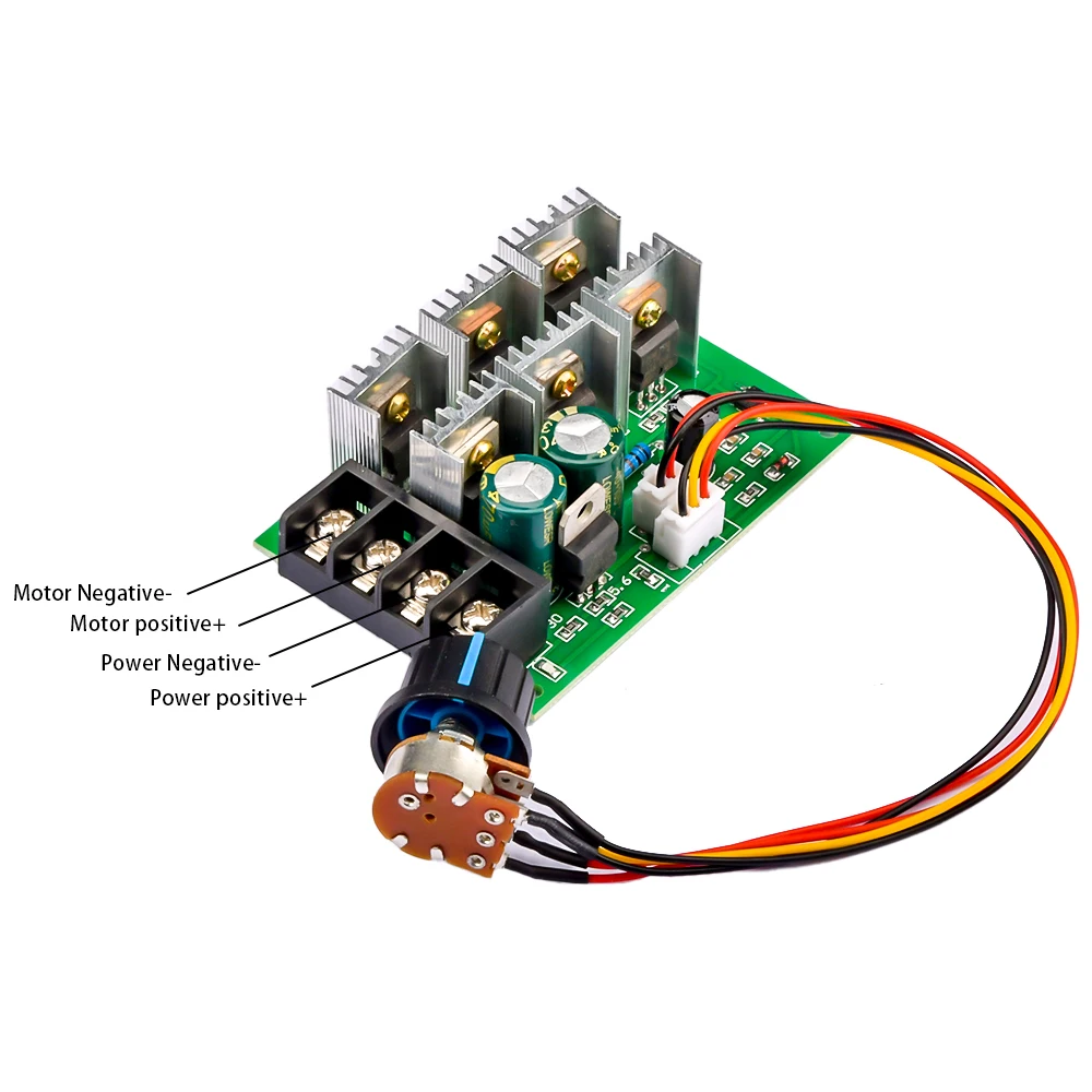 PWM DC 모터 속도 제어기, DC 9-55V, 40A, 2000W, 12V DC 모터 펌프 속도 조절기, 고출력 속도 제어기, 모터 드라이버