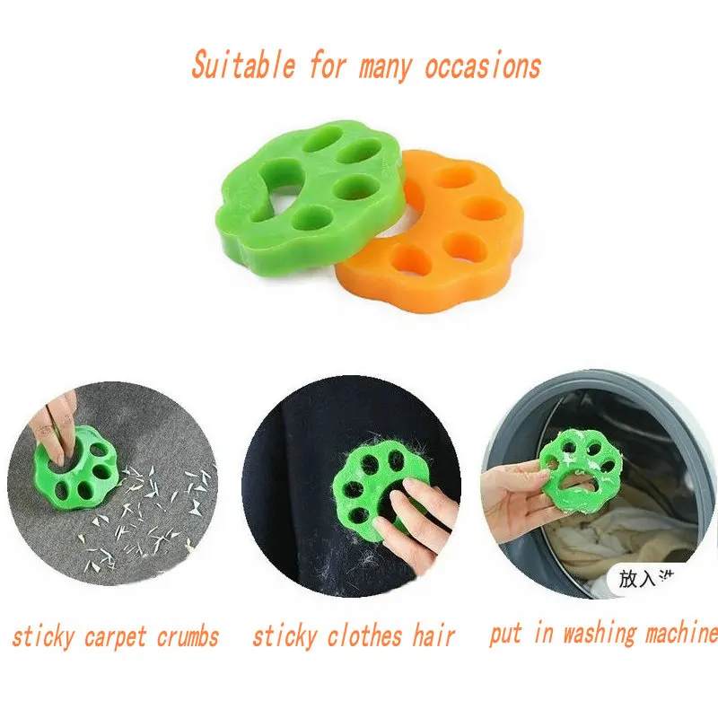 MachineWashableSiliconeStickyPetHairRemoverClothingFluffFabric