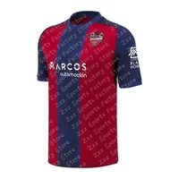 24-25 New Hot Shirt La Liga 2 Team Levante Team Shirt 3D Printed Round Neck Men's and Women's T-shirt Sports Casual Plus Size Sh 1