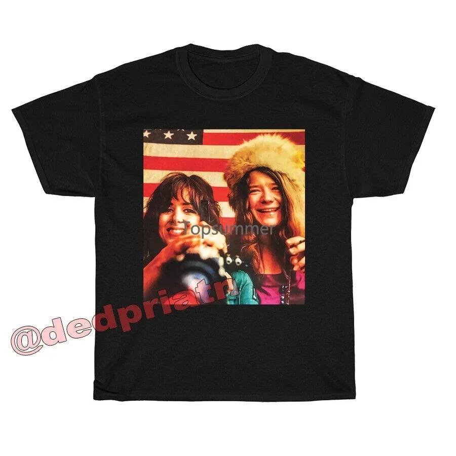 

Janis Joplin And Grace Slick T-Shirt Short Sleeve Size S M L Xl 2Xl 3Xl