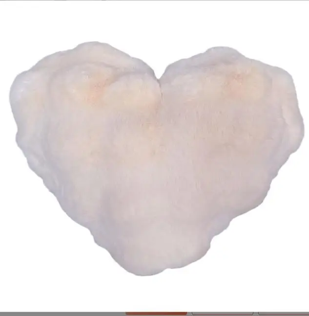 45x50cm Love Plush Pink Pillow Ins Sofa Living Room Bedhead Princess Style Cushion Bed Window Girl Heart Pillow