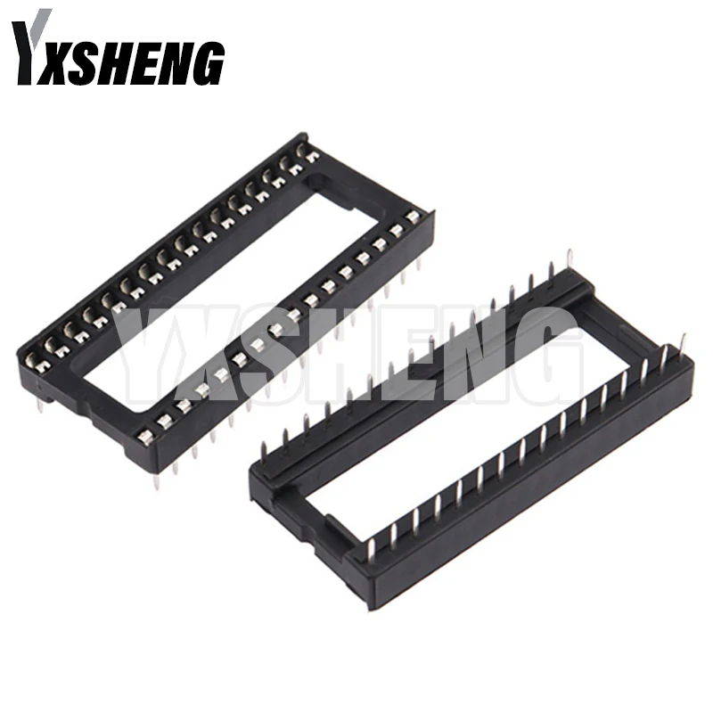 IC Sockets 10PCS 2.54mm Connector 8 14 16 18 20 24 28 40 Pin DIP Socket Chips Base DIP6 DIP8 DIP14 DIP16 DIP18 DIP20 DIP28 DIP40