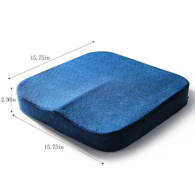 Coussin de siège de chaise de bureau confortable en latex à mémoire de forme naturelle, coussins de confort pour voiture, camion, conducteur, fauteuil roulant de voyage, Cha épais 3