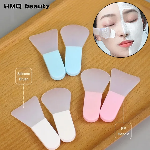40284-09c304.jpg Silicone Facial Mask Brush with Spatula – Portable DIY Skincare Tool (1 or 3 Pieces)