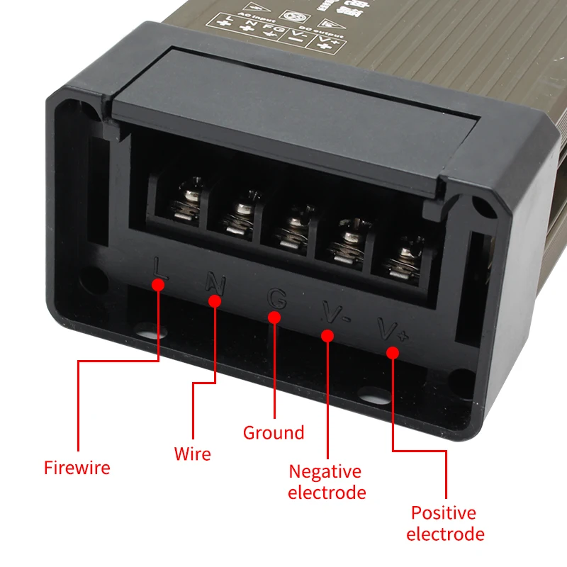 Description Picture 5 of item12 V Volt Power Supply Outdoor Rainproof  AC 220V TO DC 5V 12V 24V Lighting Transformers 100W 200W 250W 300W 400W 500W 600W SMPS