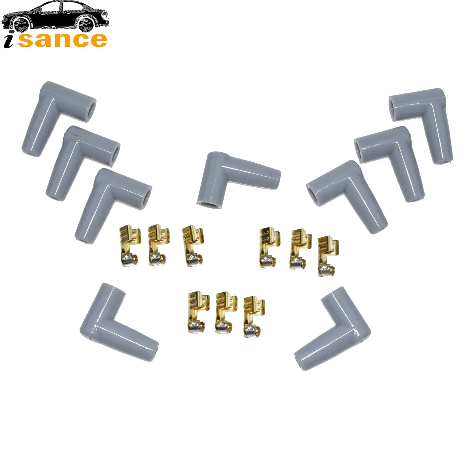 Ignition cable set 9 pcs/set HEI style distributor caps spark plug wire set