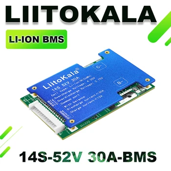 Batteria Liitokala per E-bike 10S 13S 16S 20S 30A BMS, Batteria al Litio BMS per Bici Elettrica 8Ah 12Ah Li-ion