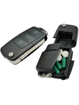 Creative Dummy Car Key Mini Hidden Safe Box Secret Compartment Stash Box Empty Car Key Fob Hide and Store Money Pills Coin 1